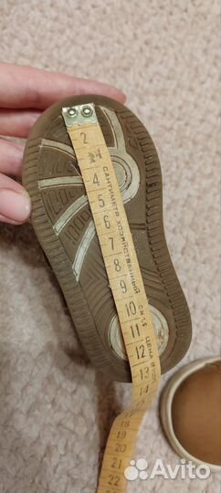 Кеды утеплённые H&M песочного цвета