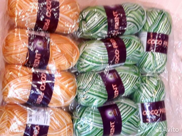 Пряжа для вязания хлопок коко