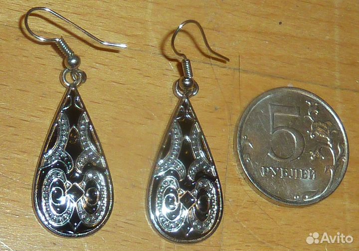 Серьги Длина 5 см