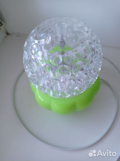 Светильник крутящийся шар разноцветный