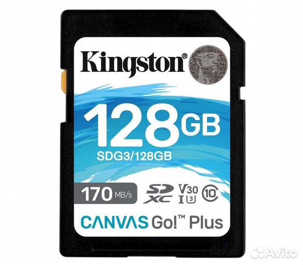 128Gb Kingston Canvas GoPlus sdxc UHS-I U3 V30