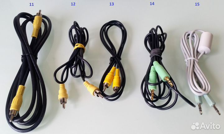 Кабели hdmi RCA тюльпан Jack minidin-4 F C13-14