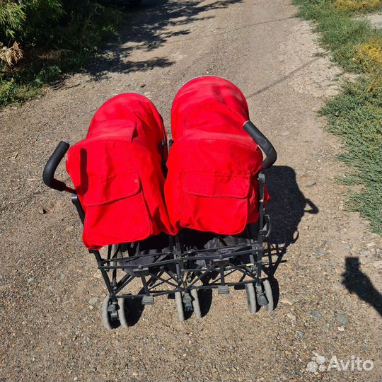 Прогулочная коляска для двойни бу