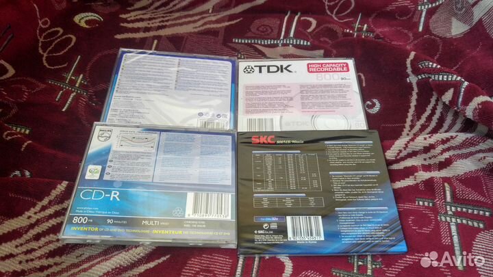 Диски CD-R - 800 Mb; 90 минут