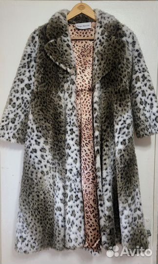 Искусственная шуба леопардовая