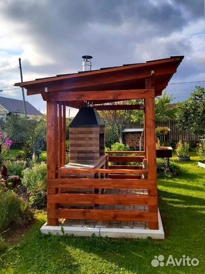 Мангал из лего кирпича