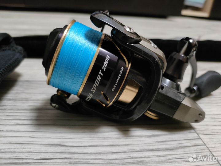 Спиннинг 7гр с катушкой 2000 + шнур