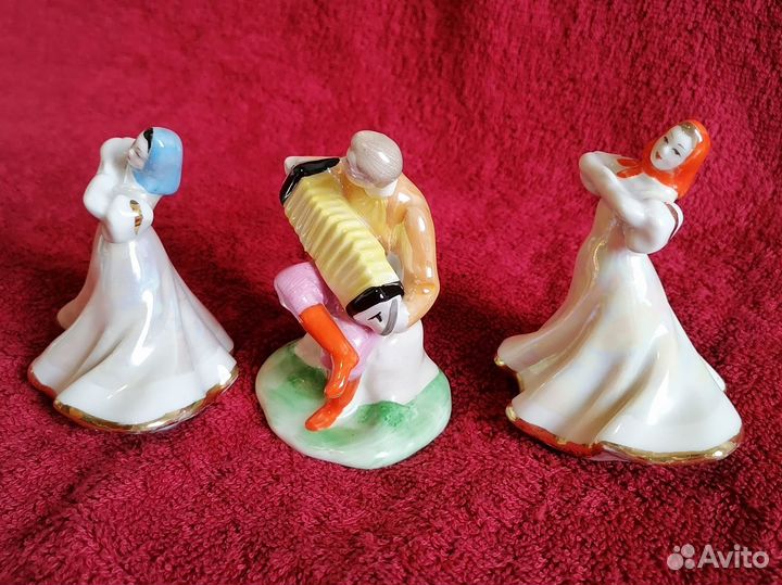 Плясунья и гармонист Перепляс Дулево СССР