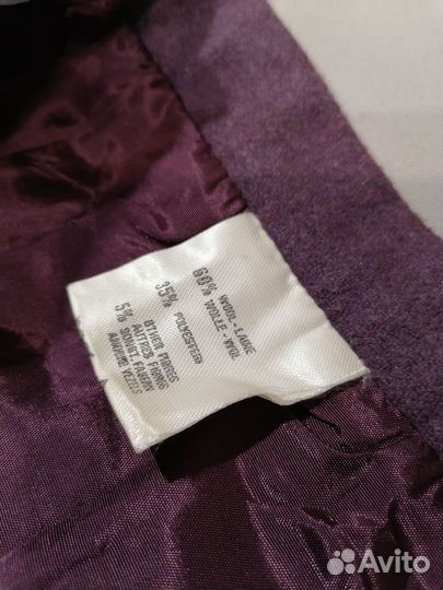 Винтаж Шерстяная юбка в складку Англия миди шерсть