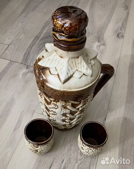 Графин керамический +2стакана