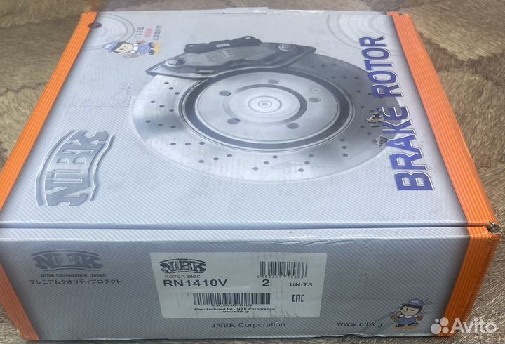 Тормозные диски,перед NiBK RN1410V Honda-Pilot II