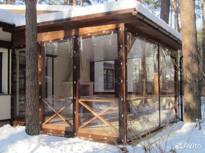 Мягкие окна для террас и беседок