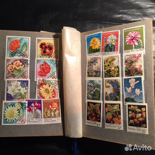 Почтовые марки флора