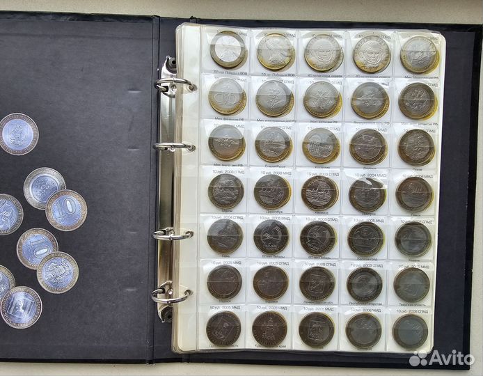 Комплект юбилейных монет 10руб биметалл 2000-2012