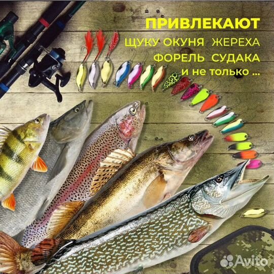 Рыболовные блесны в подарочном кейсе