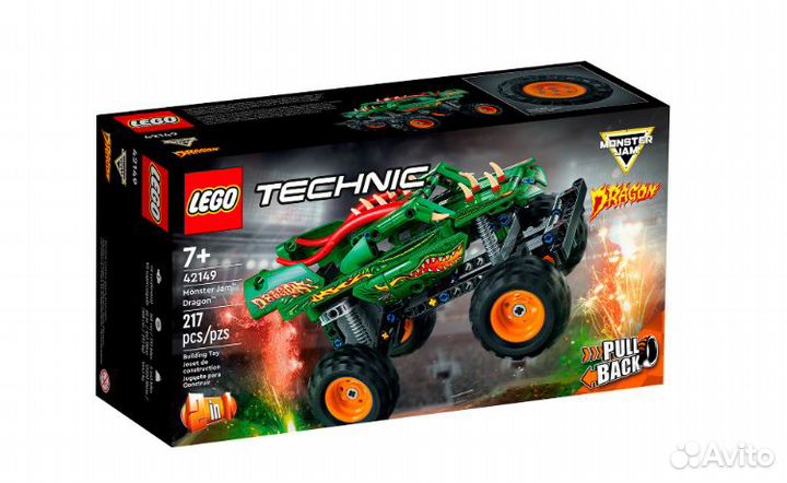 Lego 42149 Monster Jam Dragon (новый)