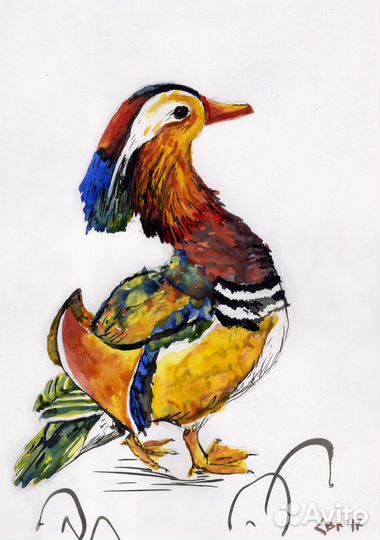 Картина акварелью 