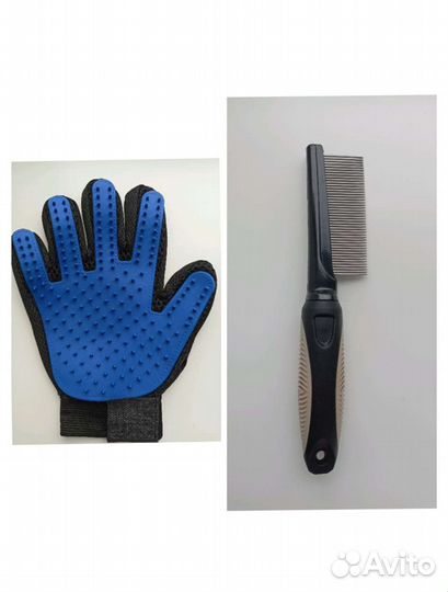 Расческа для животных, перчатка