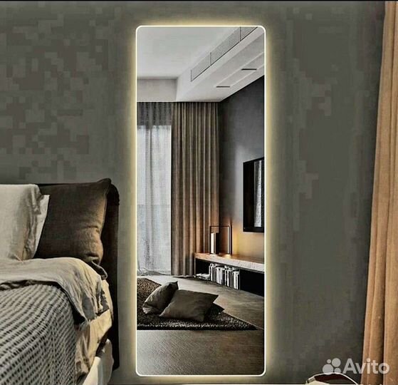 Ростовое зеркало, с подсветкой