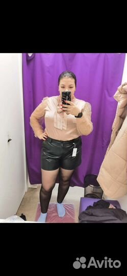 Кожаные шорты