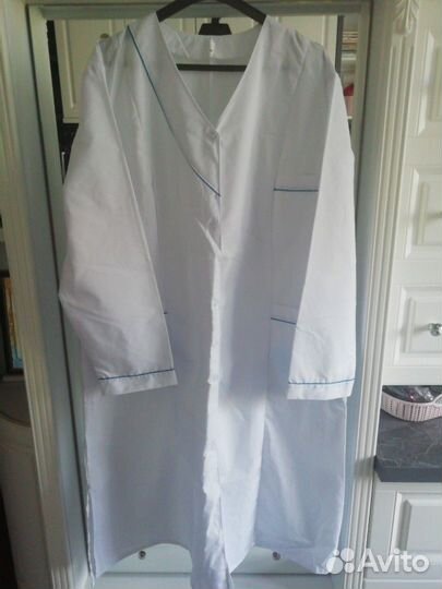 Халаты белые большого размера