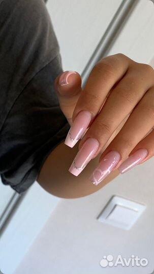 Маникюр с укреплением, гель-лак, наращивание