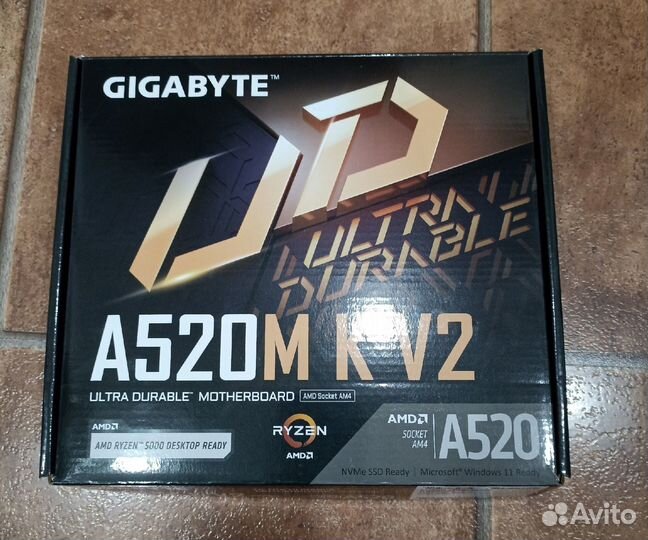 Материнская плата gigabyte A520M K V2 новая