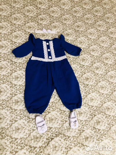 Комбинезон трикотажный на девочку