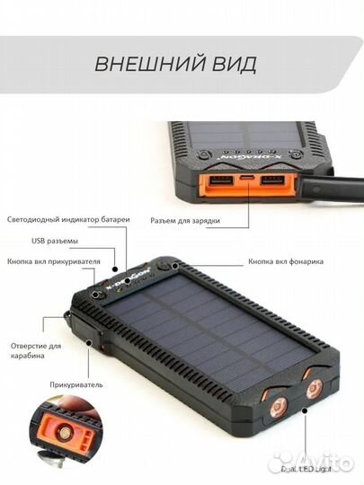 Power bank-зажигалка на солнечных батареях