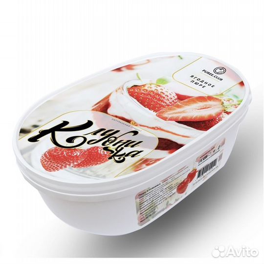 Пюре замороженное Клубника (без сахара)