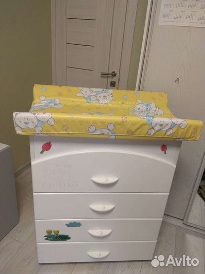 Пеленальный комод с матрасом Италия