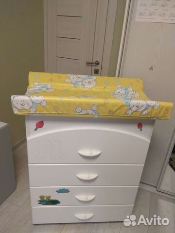 Пеленальный комод с матрасом Италия