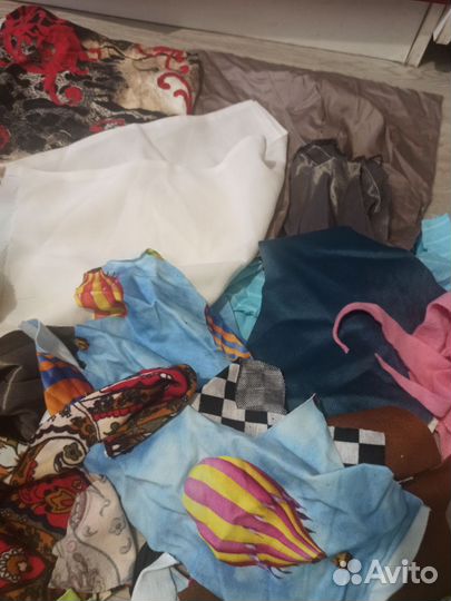 Пакет обрезков разной новой ткани