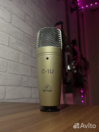 Студийный конденсаторный микрофон Behringer c1-u