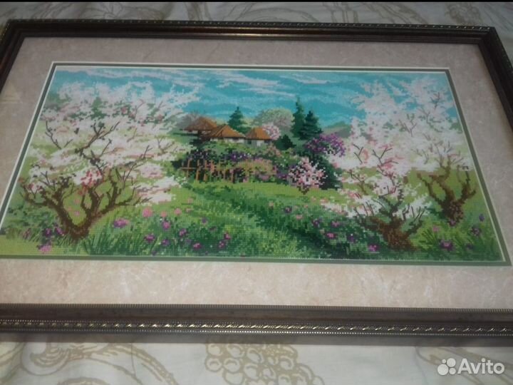 Картина вышитая крестиком
