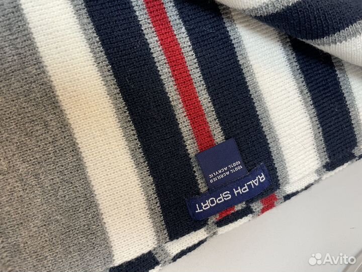 Комплект шапка и шарф для мальчика 6-12 месяца