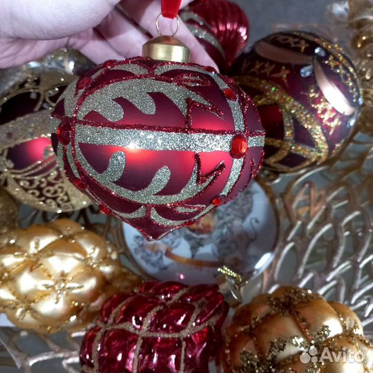 Елочные игрушки стекло
