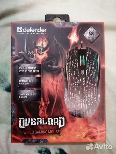 Игровая мышь Defender overlord