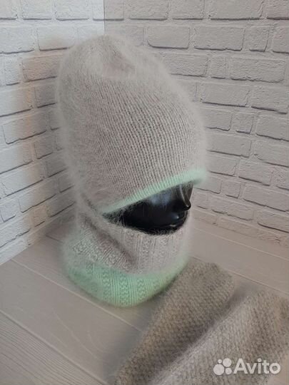 Шапка двойная ангора'снуд