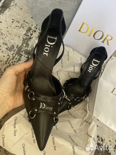 Туфли christian dior натуральная кожа