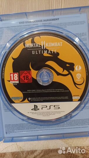Диск mortal kombat 11 на ps5