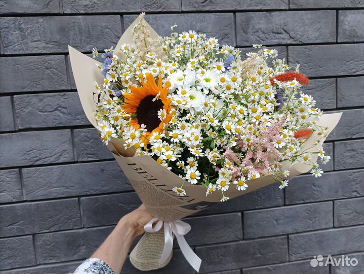 Букеты из полевых цветов