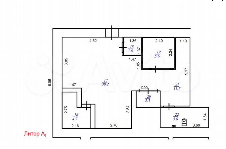 Сдам помещение свободного назначения, 61.9 м²