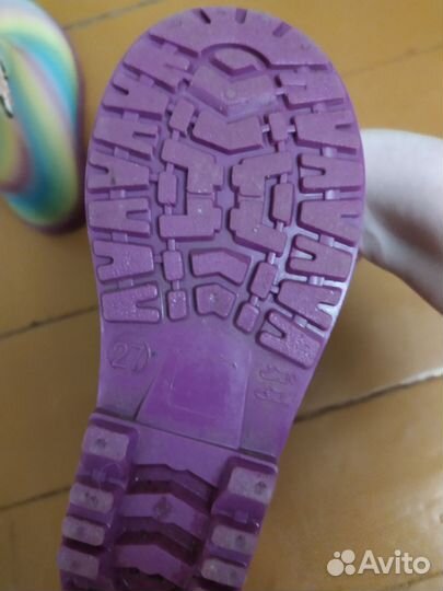 Детские резиновые сапоги