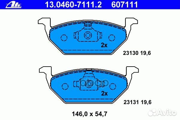 Колодки тормозные дисковые передн, audi: A1 1.2