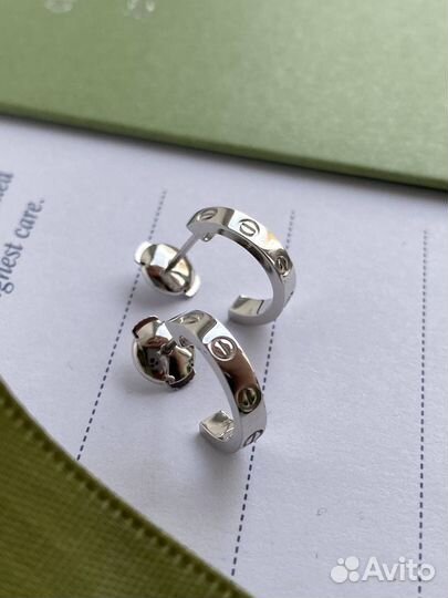 Золотые серьги Cartier Love