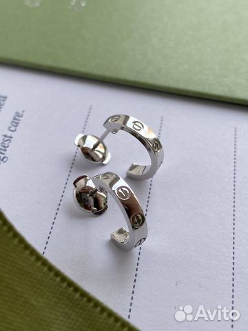 Золотые серьги Cartier Love