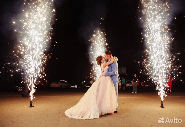 Свадебный фонтан,холодный огонь