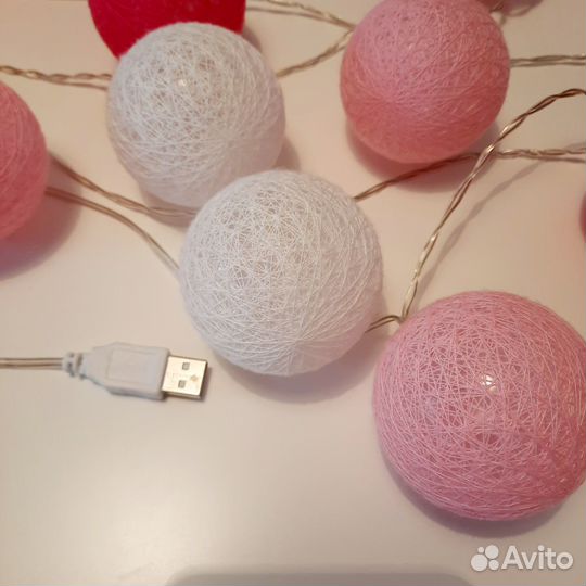 Новая гирлянда Тайские фонарики 20 шаров usb