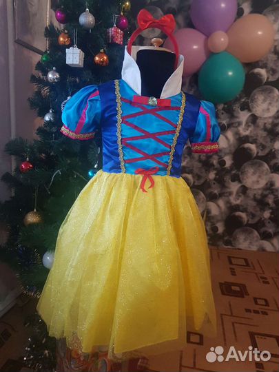 Карнавальный костюм для девочки Белоснежка